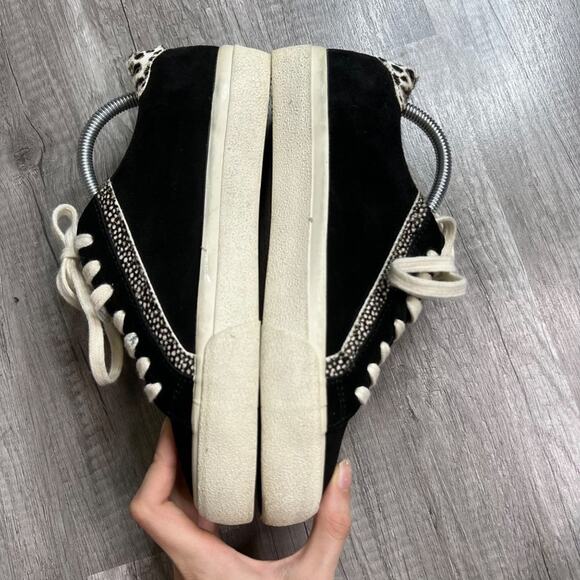 madewell Sidewalk Low-Top Sneakers in Suede and Spot Calf Size 6 1/2 - Picture 2 of 11